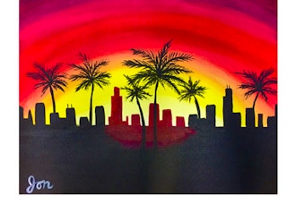 Painting & Brews - City Sunset